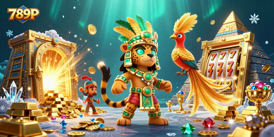 Experience thrilling wins with 789P's vibrant 3D gaming scene, featuring jaguars and treasures.