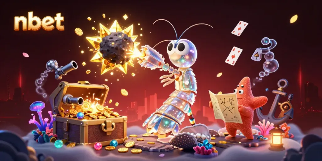 Experience thrilling gameplay with nbet's vibrant casino scene featuring unique 3D characters and stunning effects.