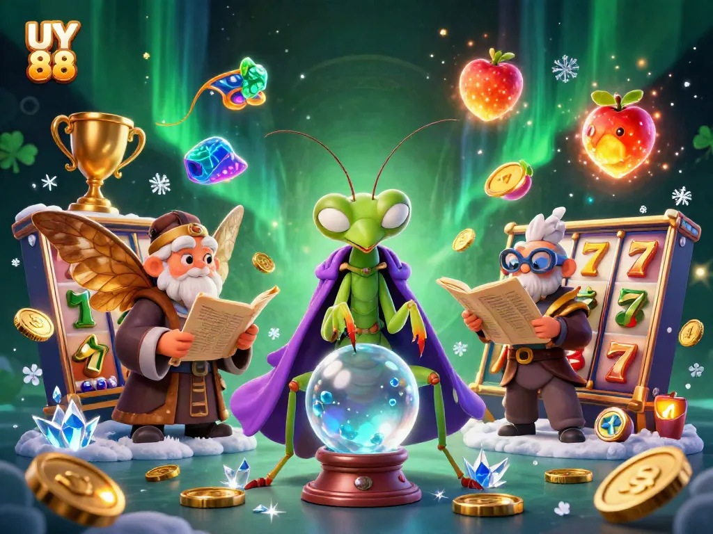 Engage with UY 88 in a mystical casino atmosphere full of dynamic slot machine action.