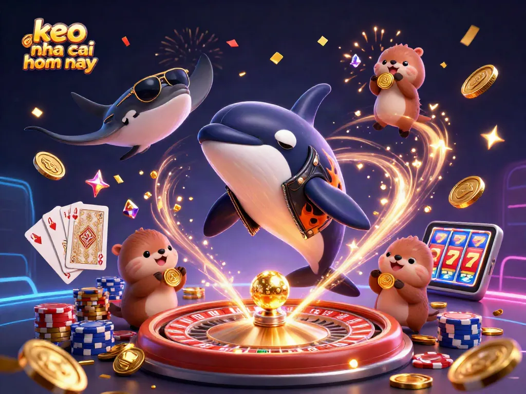 Experience excitement with keo nha cai hom nay through vibrant casino action featuring characters and game elements.