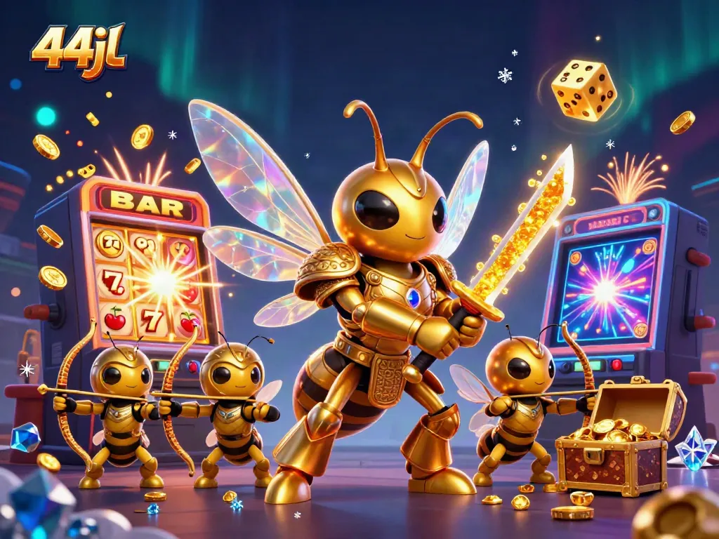 Experience the excitement at 44jl with immersive slot gameplay featuring vibrant gold coins and dynamic characters.