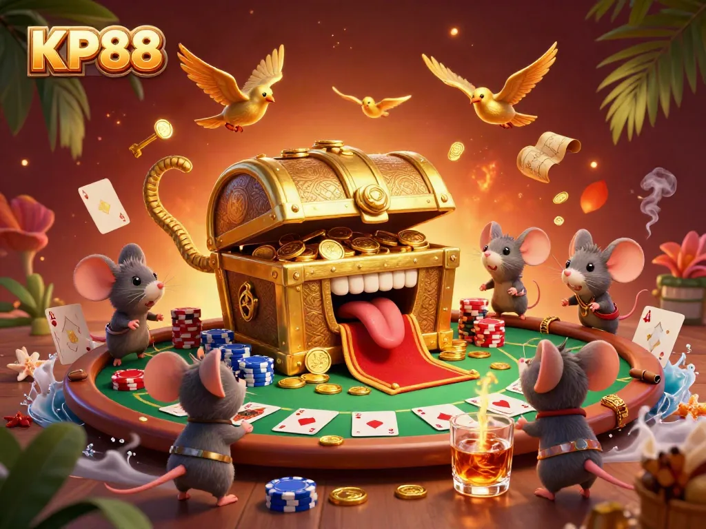 Experience thrilling gameplay at KP88 with adventurous characters and vibrant casino elements.