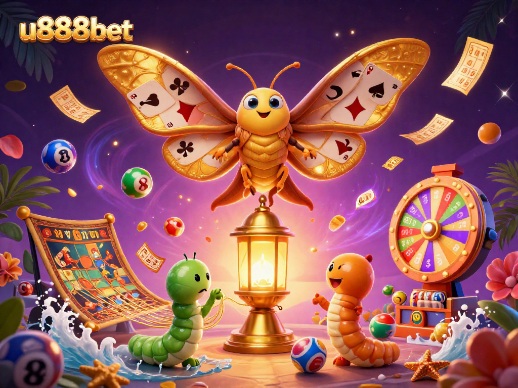 Experience the excitement of u888bet with vibrant casino scenes and dynamic illustrations.